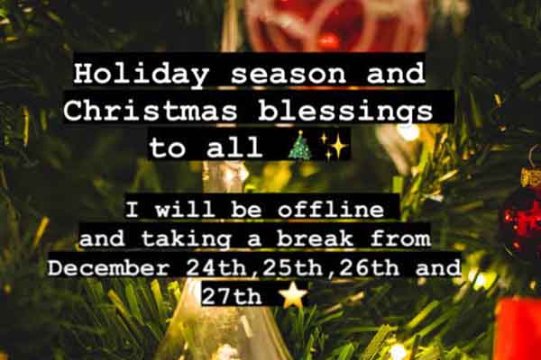 Christmas blessings to All!